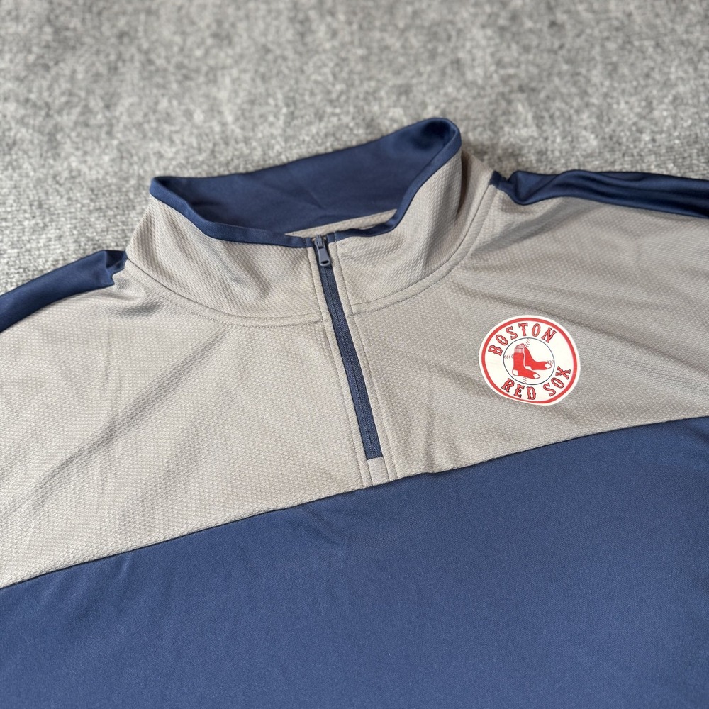 Boston Red Sox Shirt Mens 3XL MLB Baseball‎ Long Sleeve Majestic Pullover